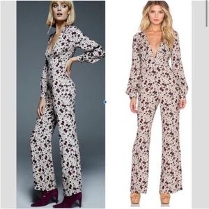 Free people some like it hot floral jumpsuit‎